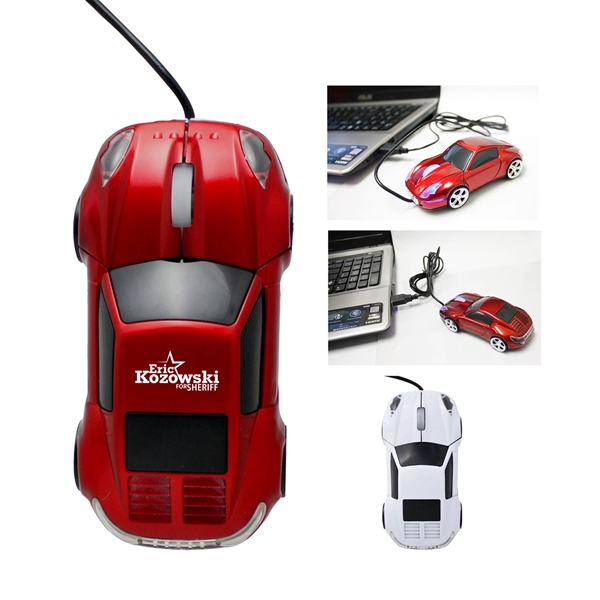 Car Shaped Wired Optical USB Mouse - Image 1