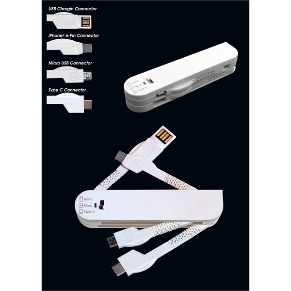 3-in-1 Type C Multi Tech Blade Charging and Data Sync Cable - Image 2