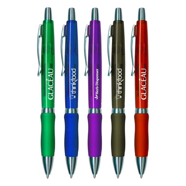 Union Printed, Metal Look "Doctor" Pens with Matching Grip - Image 1
