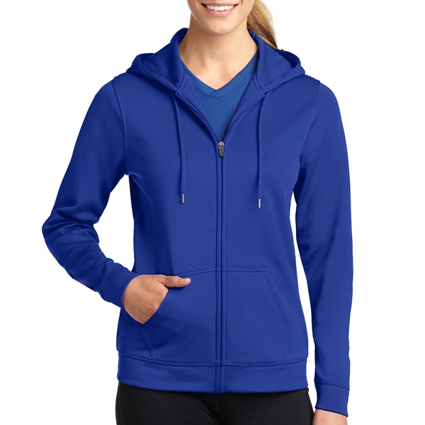 Sport-Tek Ladies' Sport-Wick Fleece Full-Zip Hooded Jacket | Everything ...