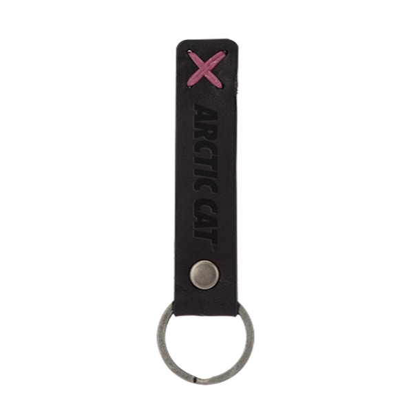 BAILEY Leather Riveted Keychain - Image 3
