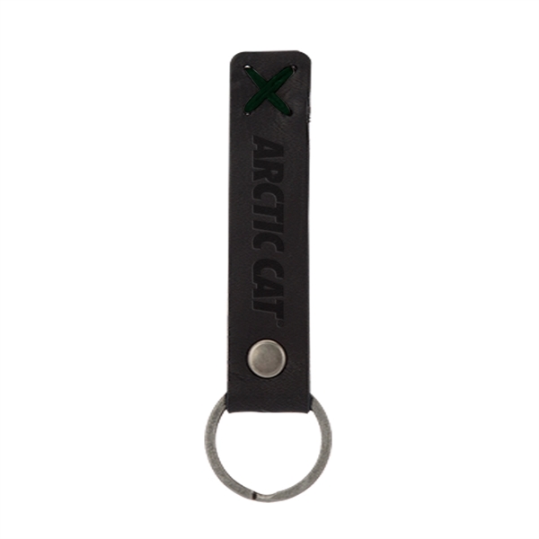 BAILEY Leather Riveted Keychain - Image 4