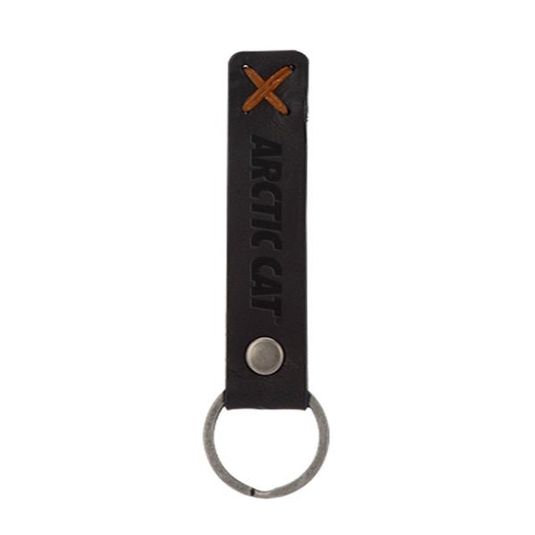 BAILEY Leather Riveted Keychain - Image 8
