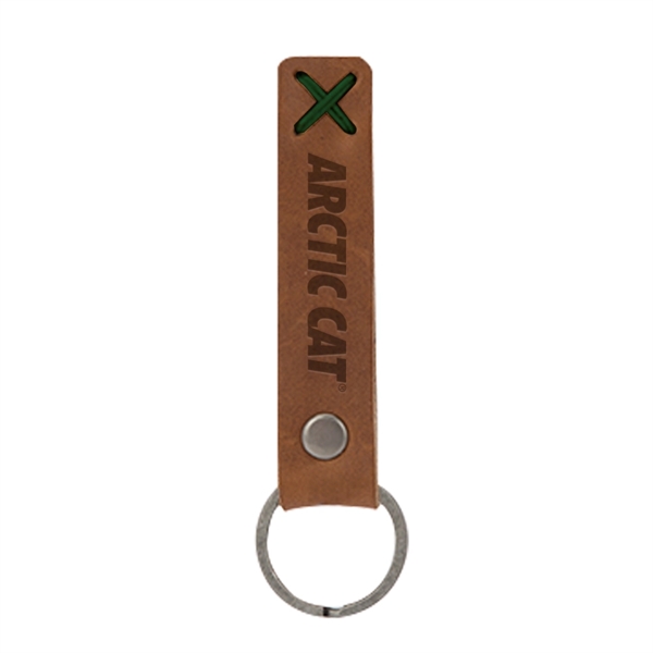 BAILEY Leather Riveted Keychain - Image 37