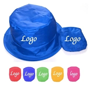 Polyester Twist Bucket Cap With Pouch