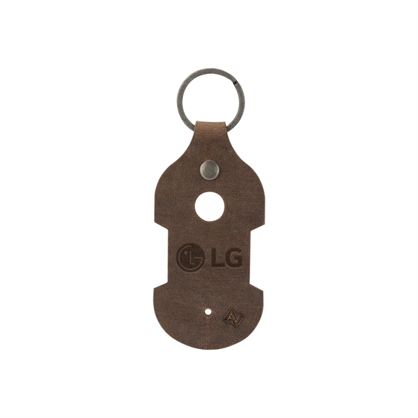 RYDER Leather Earbud Keychain - Image 1