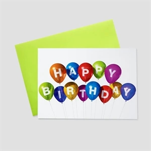 Birthday Balloons Birthday Greeting Card