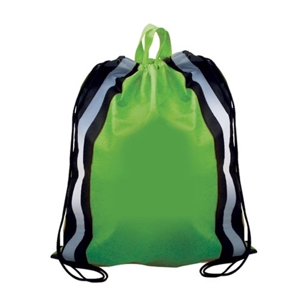 NW Reflective Drawstring Backpack, Full Color Digital - Image 3