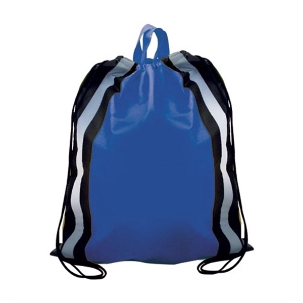 NW Reflective Drawstring Backpack, Full Color Digital - Image 5