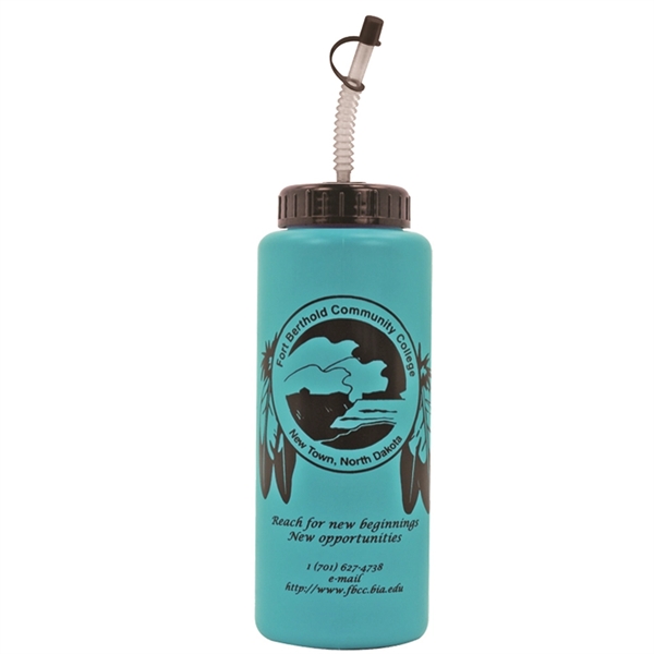 32 oz Grip Bottle with Flexible Straw - Image 10