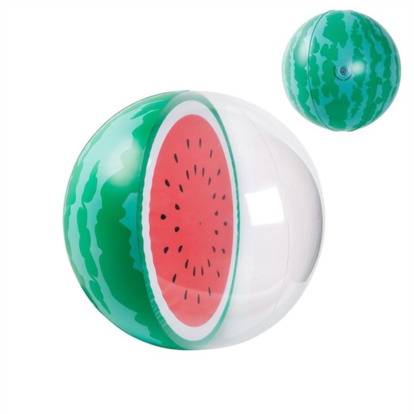 Translucent Watermelon Beach Ball - Image 2