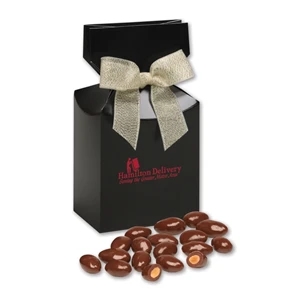 Chocolate Covered Almonds in Black Premium Delights Gift Box