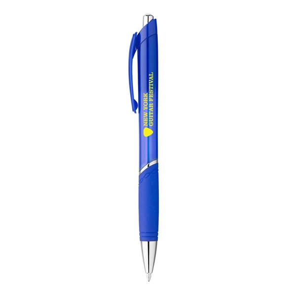 Plastic Click Action Blue Ink Ballpoint Pen - Image 2