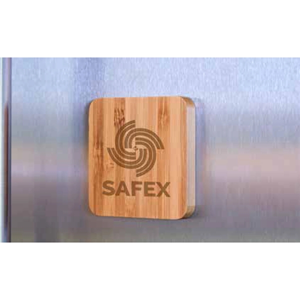 Lux ECO Bamboo Square Magnet - Image 2