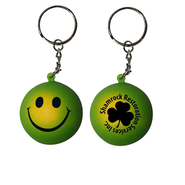 Mood Smiley Face Stress Key Chain - Image 7