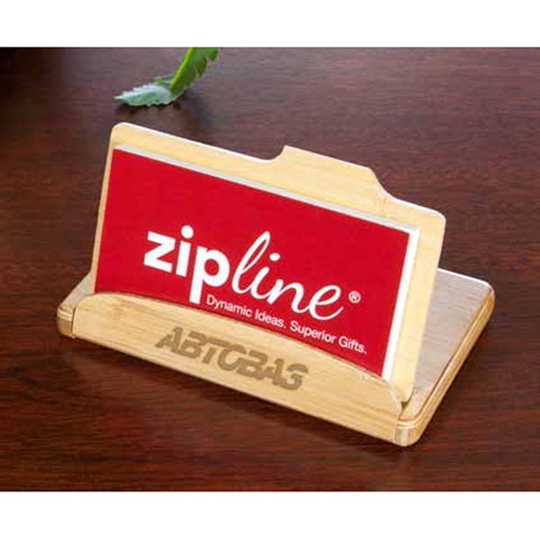 Bamboo Business Card Holder - Image 2