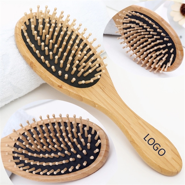 Natural Bamboo Spa Massage Hair Comb