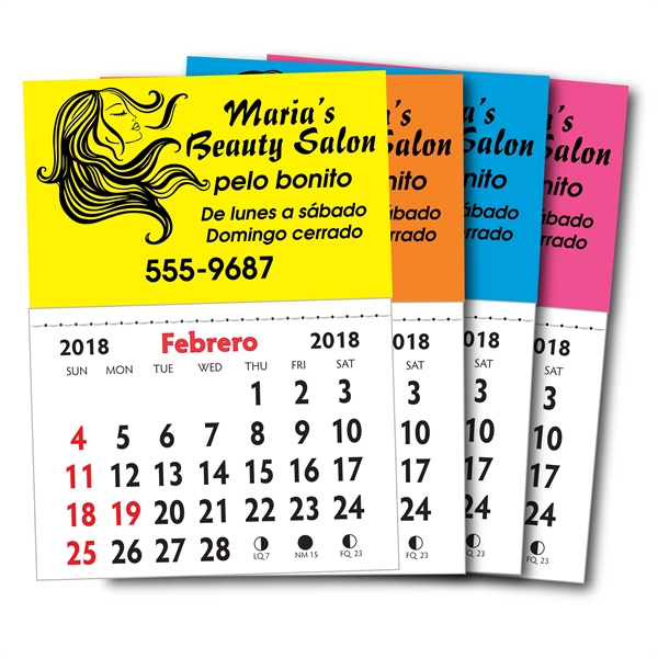 Maxi Neon Spanish Calendar