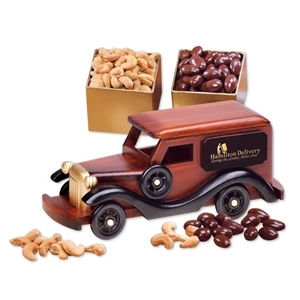 1930-Era Delivery Van with Chocolate Almonds & Jumbo Cashews