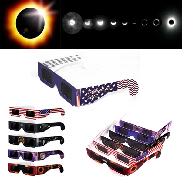 Star And Strap Paper Solar Eclipse Glasses - Image 1