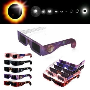 Blue Outer Space Paper Solar Eclipse Glasses