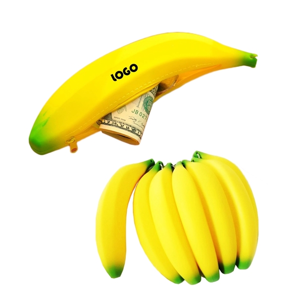 Banana Silicone Coin Purse - Image 1