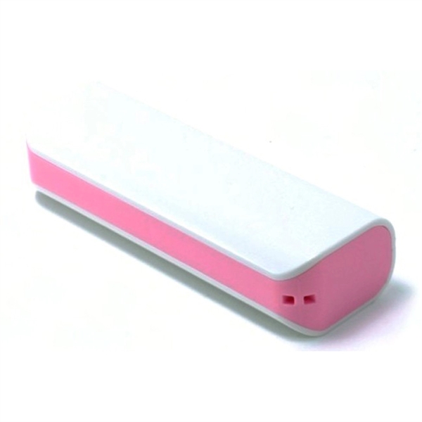 Monza Plastic White and Pastel Power Bank w/ Cable - Image 5