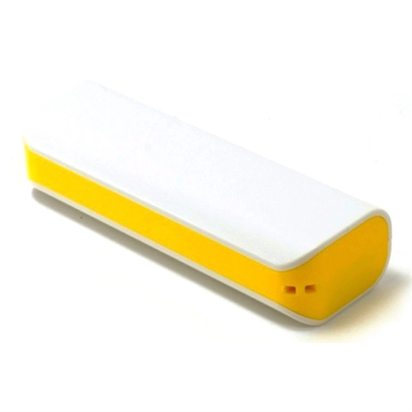 Monza Plastic White and Pastel Power Bank w/ Cable - Image 6