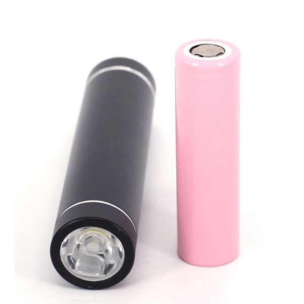 2600 mAH Anodized aluminum power bank with built-in LED - Image 2