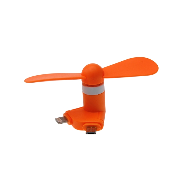 Mini USB Fan with Lightning and Micro USB - Image 8