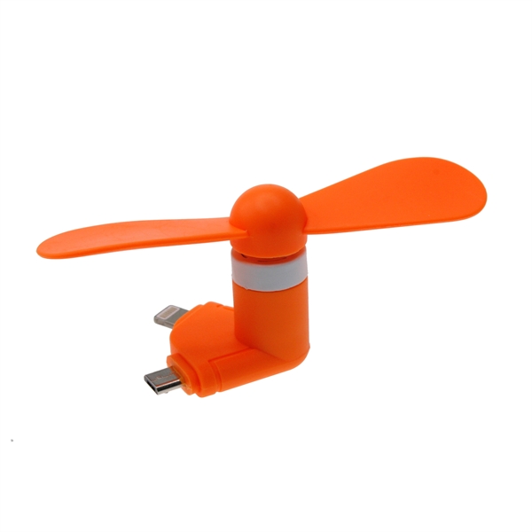 Mini USB Fan with Lightning and Micro USB - Image 9