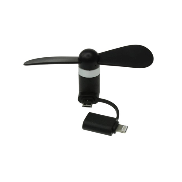 Mini USB Fan Dual with Lightning and Micro USB - Image 8