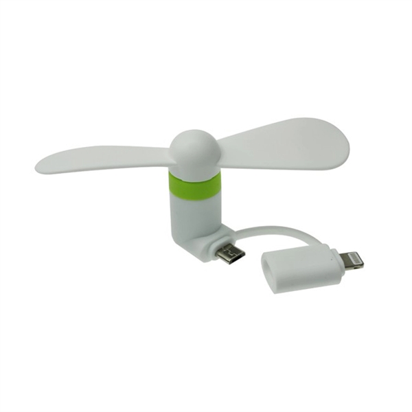 Mini USB Fan Dual with Lightning and Micro USB - Image 11