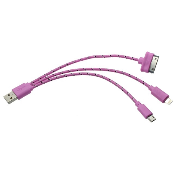 Trio USB Charging Cable for iPhone - Image 2