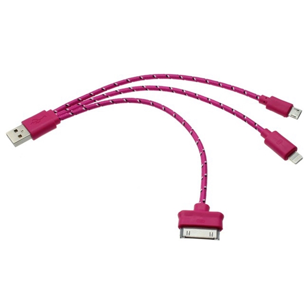 Trio USB Charging Cable for iPhone - Image 5