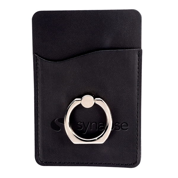 Tuscany™ Card Holder with Metal Ring Phone Stand - Image 3