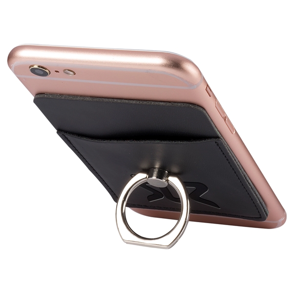 Tuscany™ Card Holder with Metal Ring Phone Stand - Image 4
