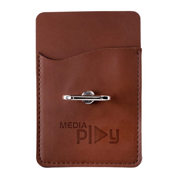 Tuscany™ Card Holder with Metal Ring Phone Stand - Image 10