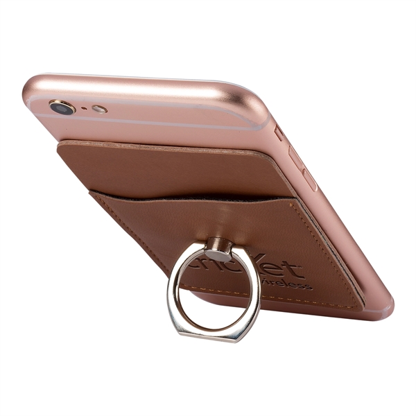 Tuscany™ Card Holder with Metal Ring Phone Stand - Image 12
