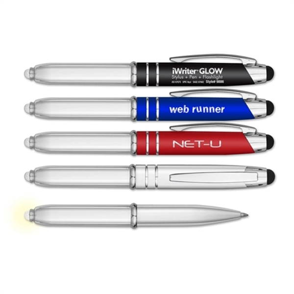 iWriter Glow Metal Stylus Pen with LED Light - Image 1
