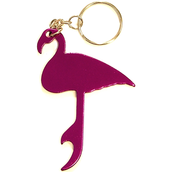 Flamingo shape bottle opener keychain - Image 4
