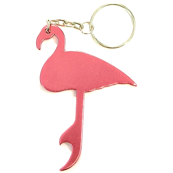 Flamingo shape bottle opener keychain - Image 6