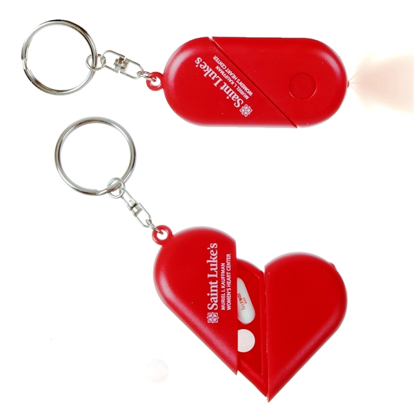 Heart Pillbox Keychain