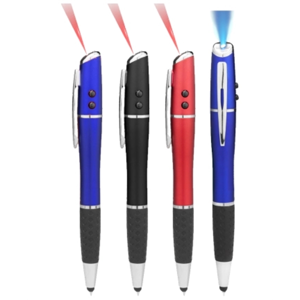 4-in-1  "Laser" LED Flashlight Stylus Pen - Image 2