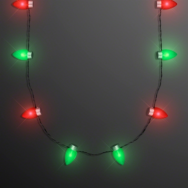 Christmas Light Necklace With 1" Bulbs - Image 1