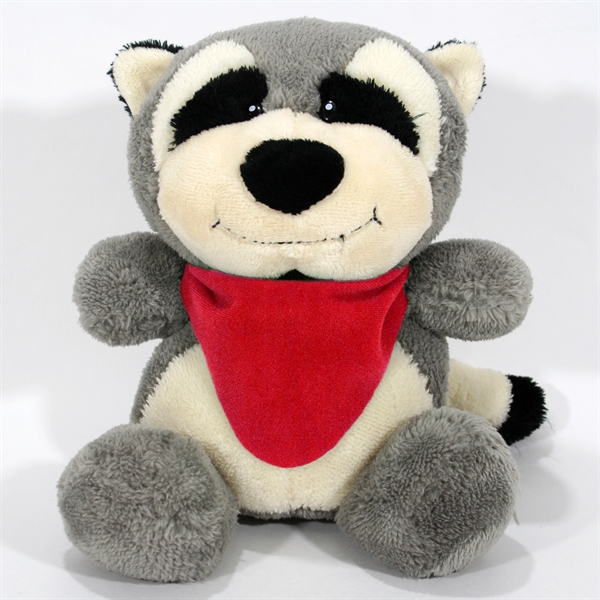 10" Smiling Faces Sitting Raccoon - Image 3
