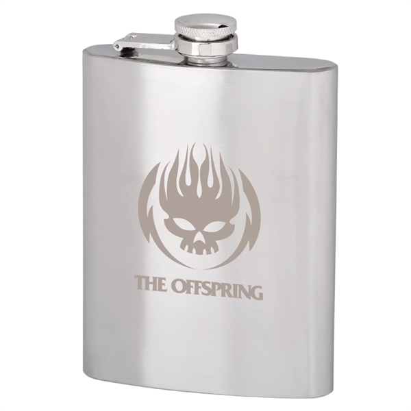 8 oz. Stainless Steel Hip Flask - Image 1
