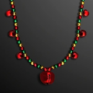 Jingle Bells Beaded Necklace (NON-Light Up)
