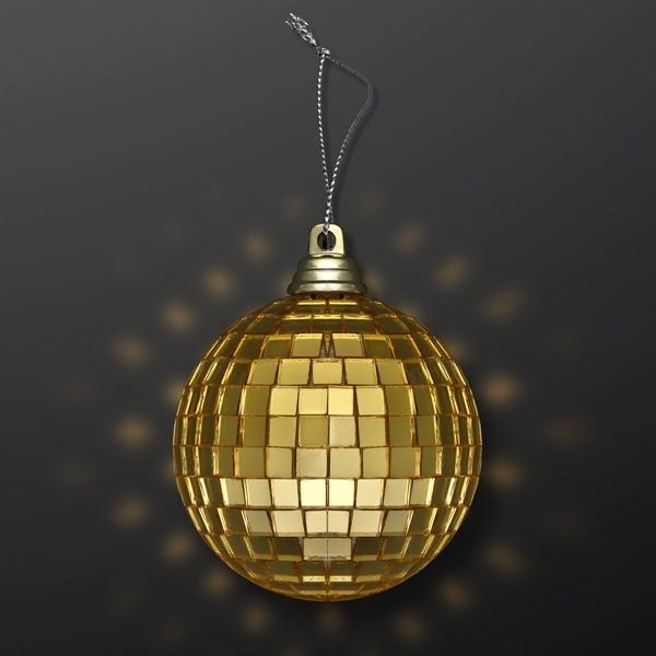 2.4" Mirror Ball Ornaments - 4-Pack - Image 2