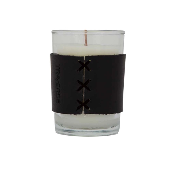 HARPER 8oz. Candle with Leather Sleeve - Image 3